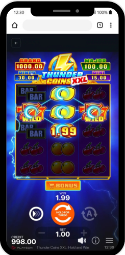 Thunder Coins XXL hoofdspel